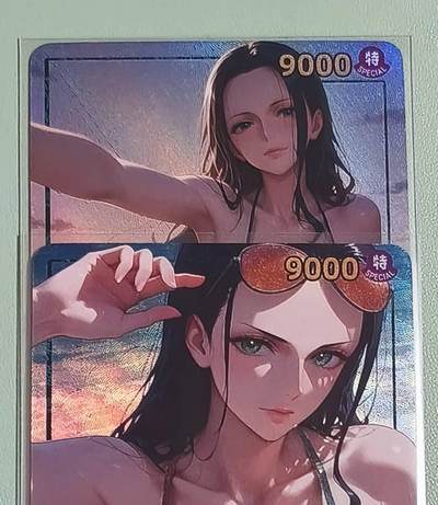 光影卡牌第25期，各家亲签，各家套卡，持续收拍品 - 嘎嘎鸭精品彩闪，罗宾一对