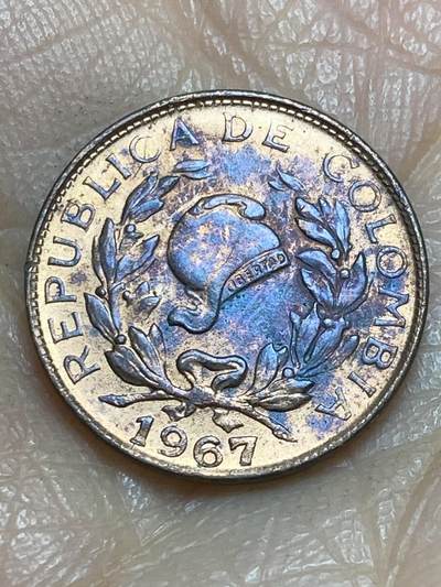 2025年第一百二十三场(总第一百四十九场）外国好品散币(免佣金) 哥伦比亚🇨🇴1967年1分