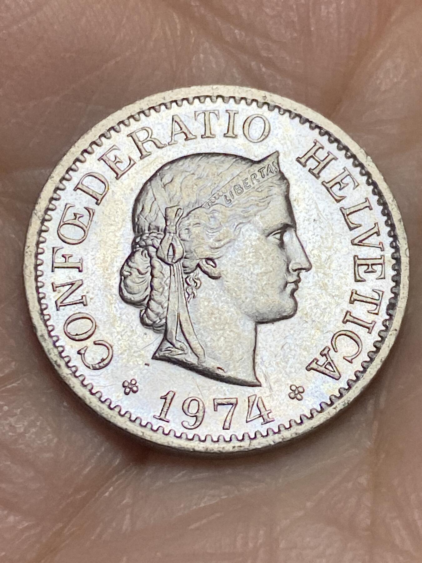 2025年第一百二十三场(总第一百四十九场）外国好品散币(免佣金) 瑞士🇨🇭1974年10分