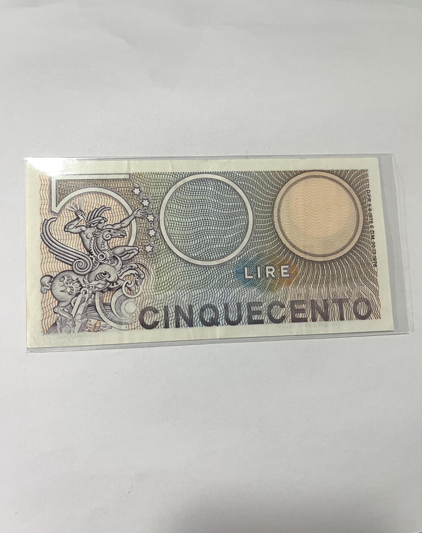  意大利500里拉 1974-1980年