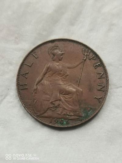 硬币 - 1906年英国便士