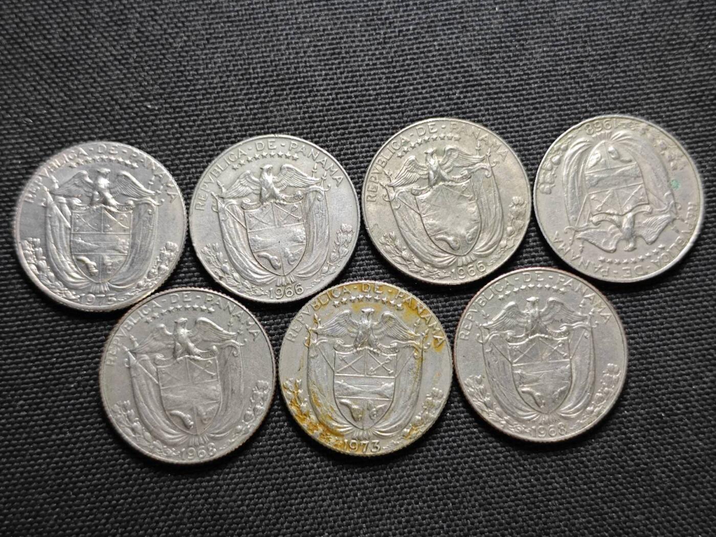 KK钱币收藏小铺  第364场  2月预留时间 周末发货  巴拿马大小面值一组16枚