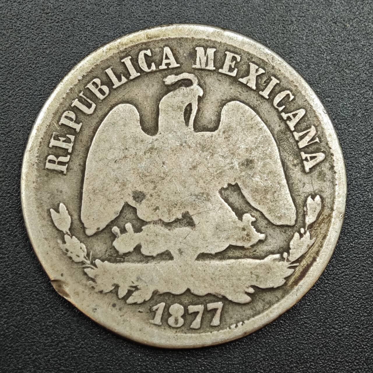 【淘币小摊】实时拍第七百八十八拍   散币小银币场   满百包邮可预留二周 每周一统一发货   墨西哥1877年50分银币