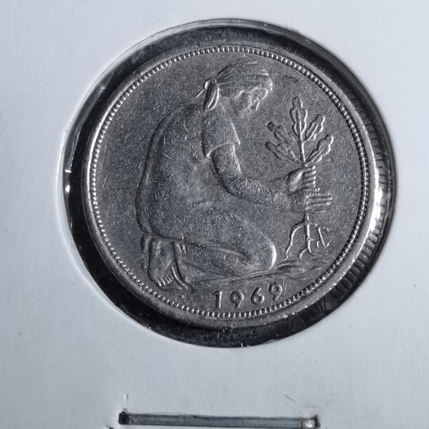 沼泽如烟--第892场 德国1969年50芬尼