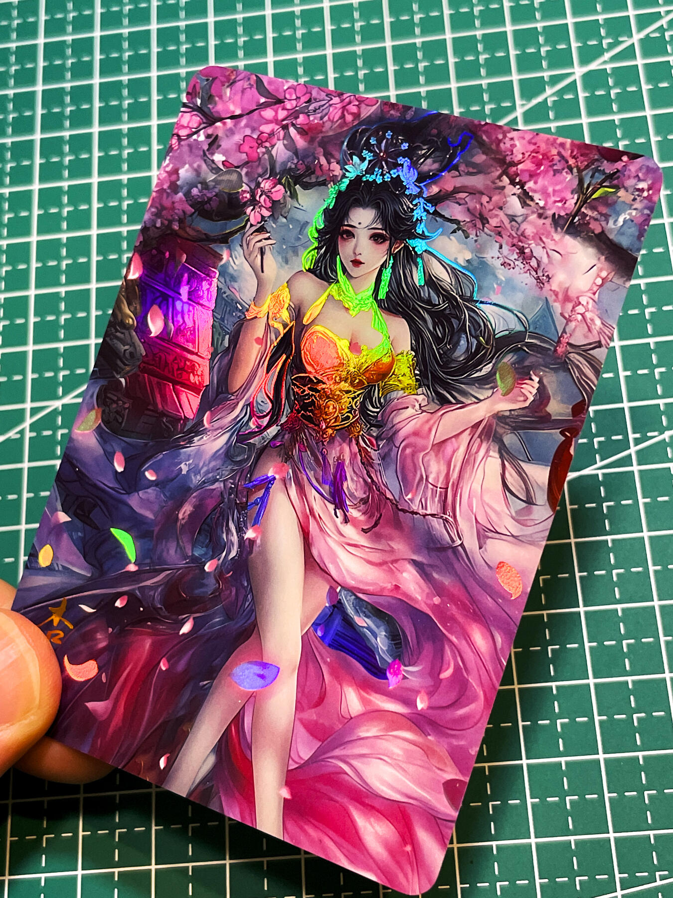 显眼宝36期 11月12日晚21:50截拍 佣金1起 可寄存～ 闲宅卡牌 红尘西游第一弹  散配 杏仙 一枚 彩闪 63*88