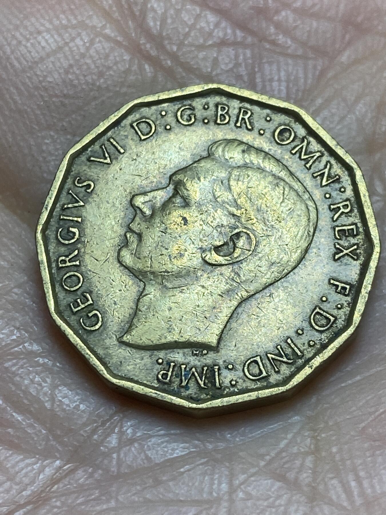 2025年第一百二十三场(总第一百四十九场）外国好品散币(免佣金) 英国🇬🇧1941年3便士(乔治六世第一版)