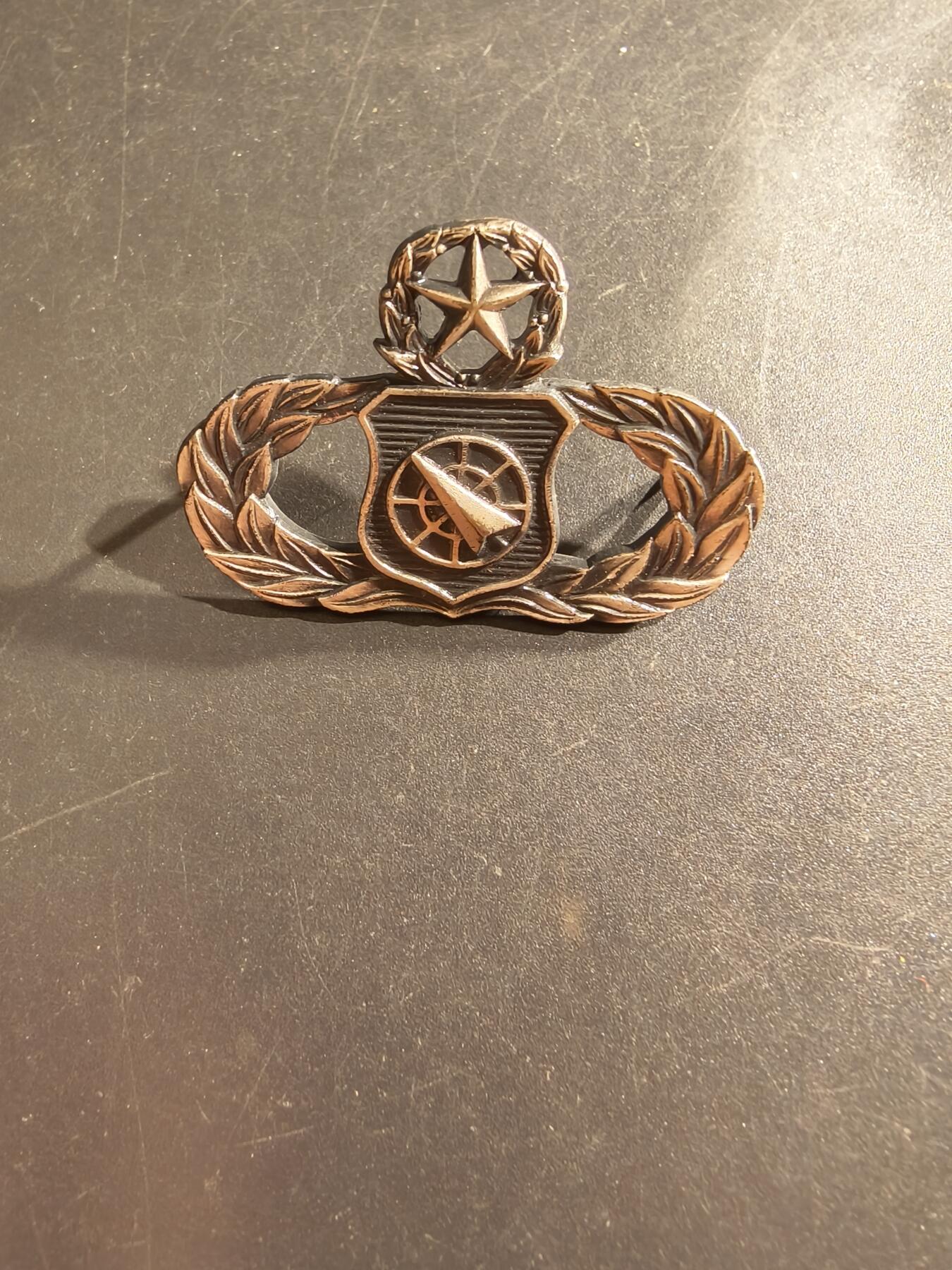 老王徽章第161期 美国空军高级武器管控员技能章     包银