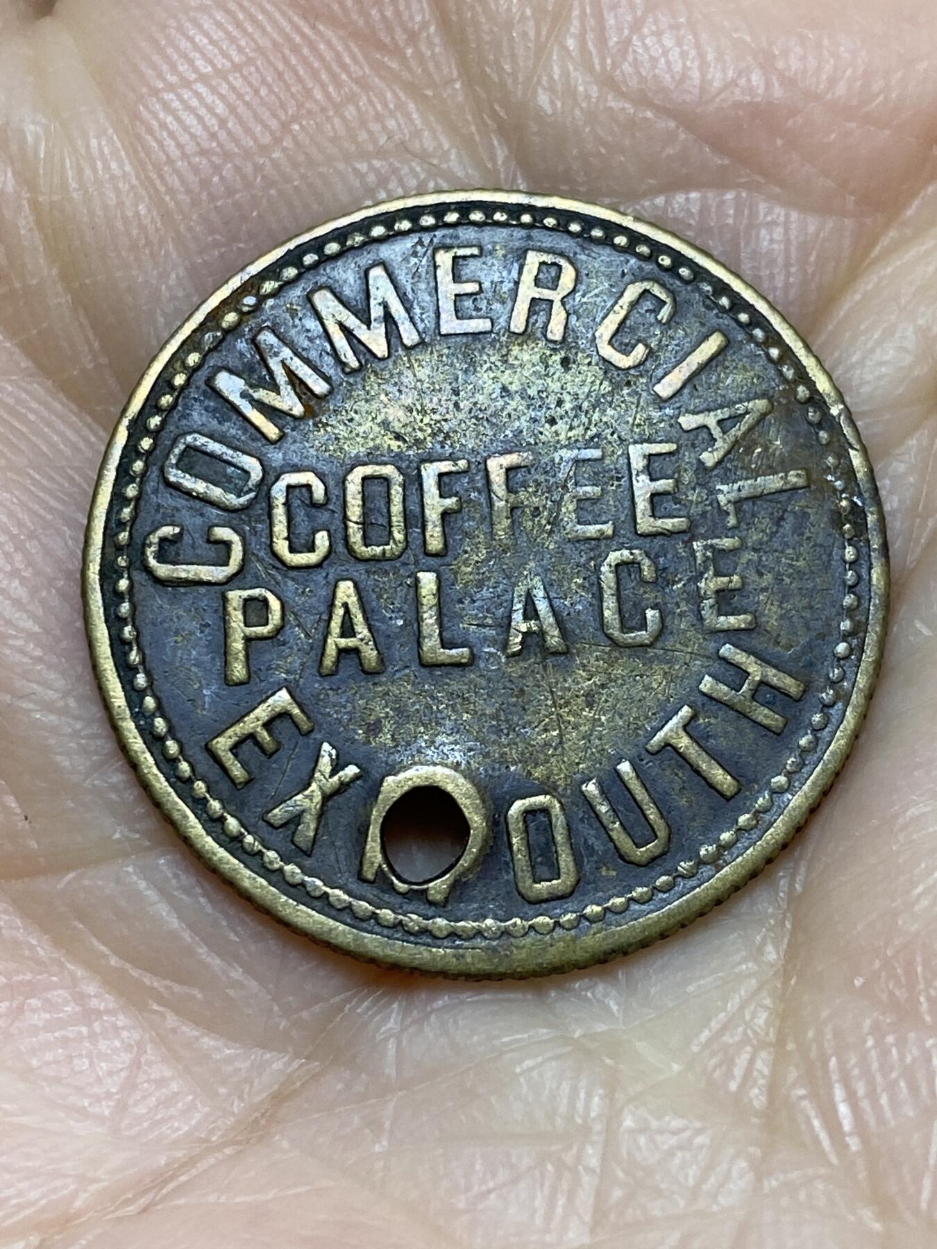 2025年第一百二十二场(总第一百四十八场）外国好品散币(免佣金) 英国🇬🇧埃克塞特商业咖啡宫殿3便士代币