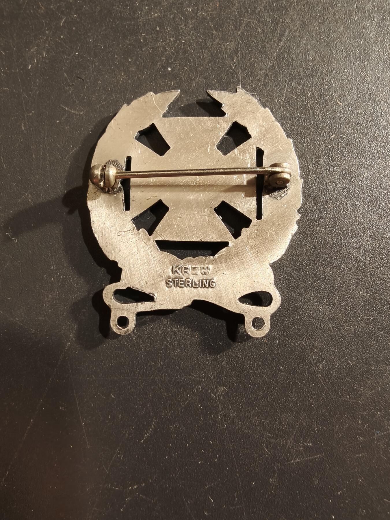 老王徽章第161期 美国陆军神射手资格章    二战时期    925银    9.1g