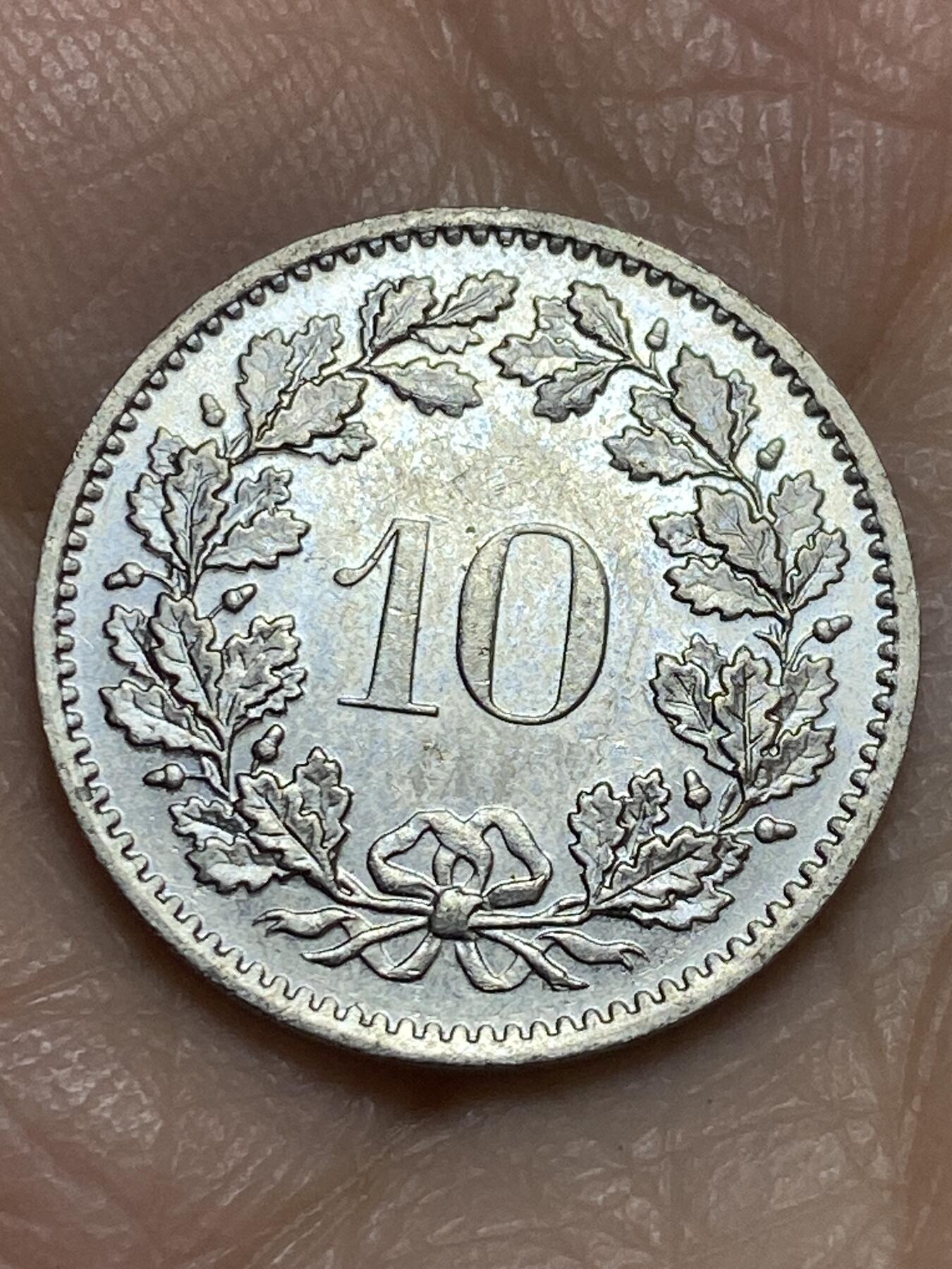 2025年第一百二十三场(总第一百四十九场）外国好品散币(免佣金) 瑞士🇨🇭1974年10分