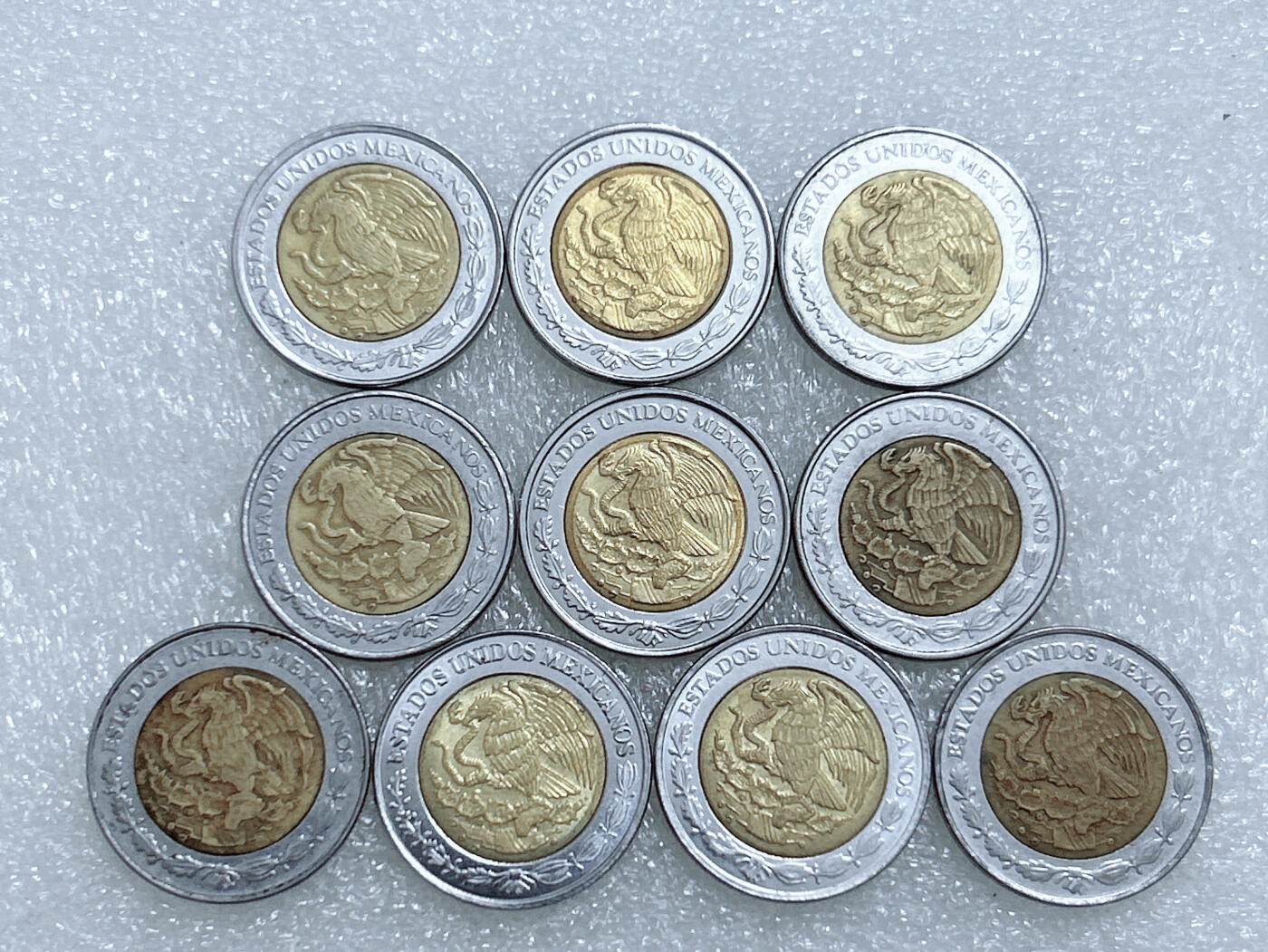 第一海外回流一元起拍收藏 散集专场  第261期 墨西哥1比索硬币 10枚