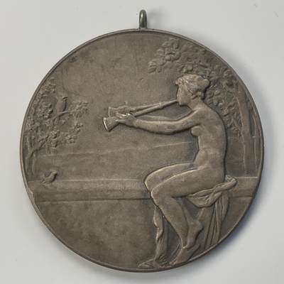 掌中浮雕-藏着的欧洲第040场 - 1935年德国银奖章，40mm，23g，背面标有990