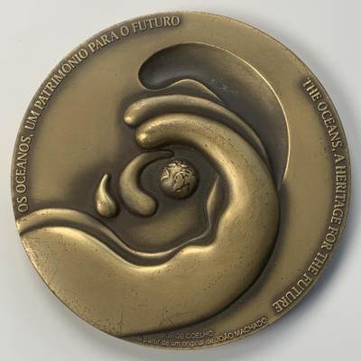 掌中浮雕-藏着的欧洲第040场 - 1998年葡萄牙里斯本世界博览会纪念铜章，80mm，244.4g