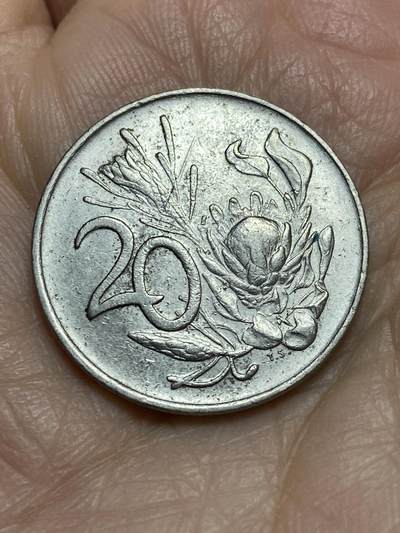 2025年第一百二十三场(总第一百四十九场）外国好品散币(免佣金) - 南非🇿🇦1975年20分