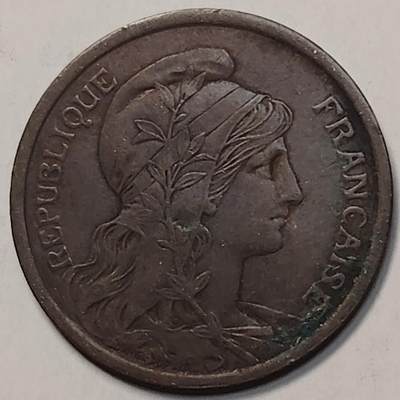 布加迪🐬～世界钱币(上海)🌾第 257 期 /  各国套币和散币 - 法国🇫🇷 1913年 2分 20mm 较少见品种