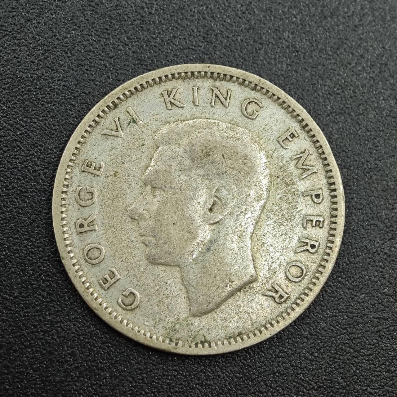 【淘币小摊】实时拍第七百八十八拍   散币小银币场   满百包邮可预留二周 每周一统一发货   新西兰1937年乔治六世6便士银币