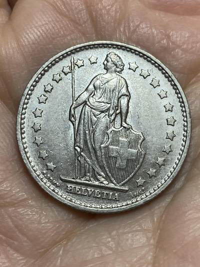 2025年第一百二十三场(总第一百四十九场）外国好品散币(免佣金) 瑞士🇨🇭1968年1法郎