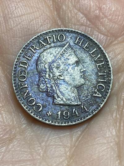 2025年第一百二十三场(总第一百四十九场）外国好品散币(免佣金) - 瑞士🇨🇭1944年10分(B标伯尔尼造)
