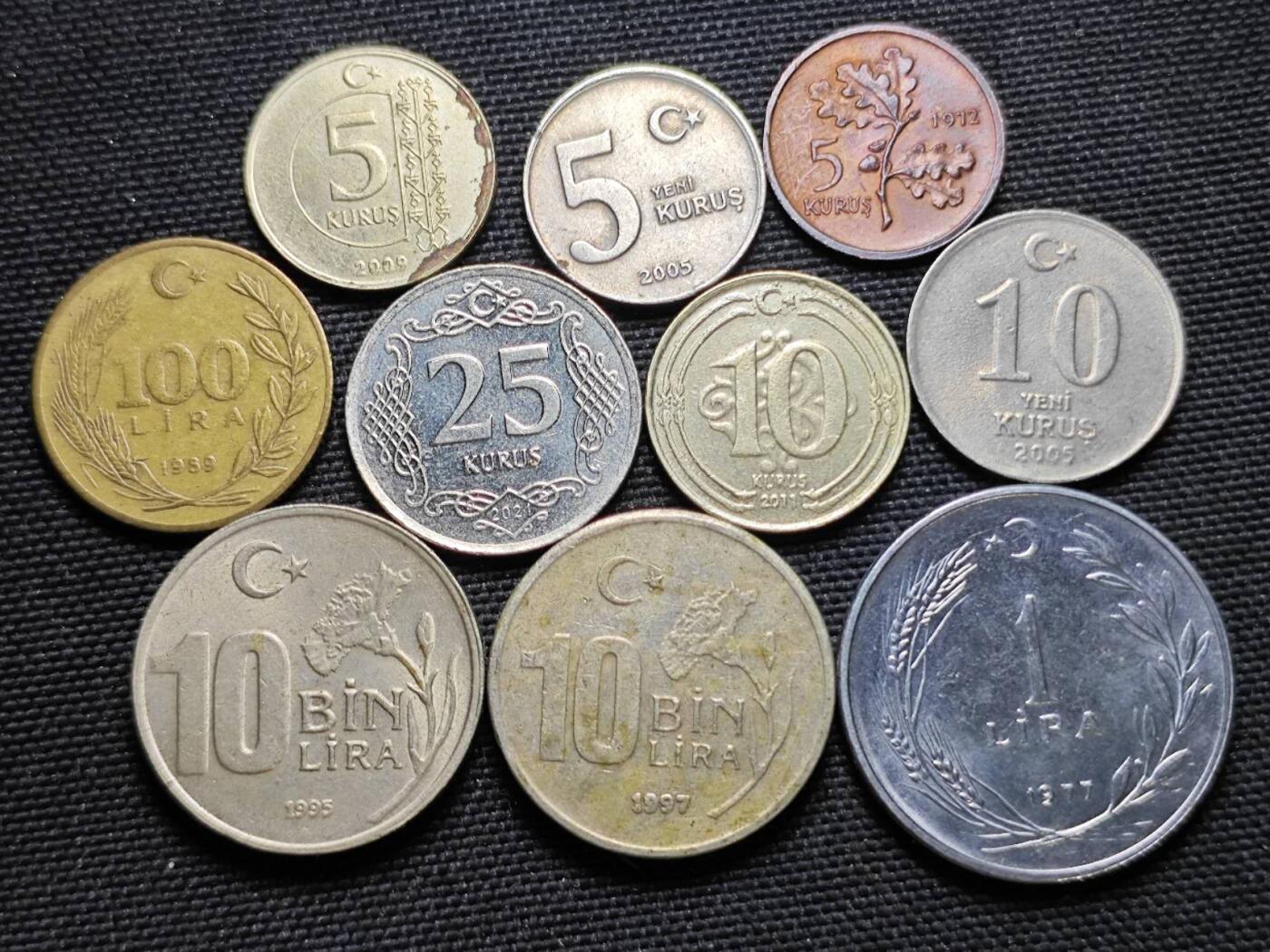 KK钱币收藏小铺  第364场  2月预留时间 周末发货  土耳其一组20枚