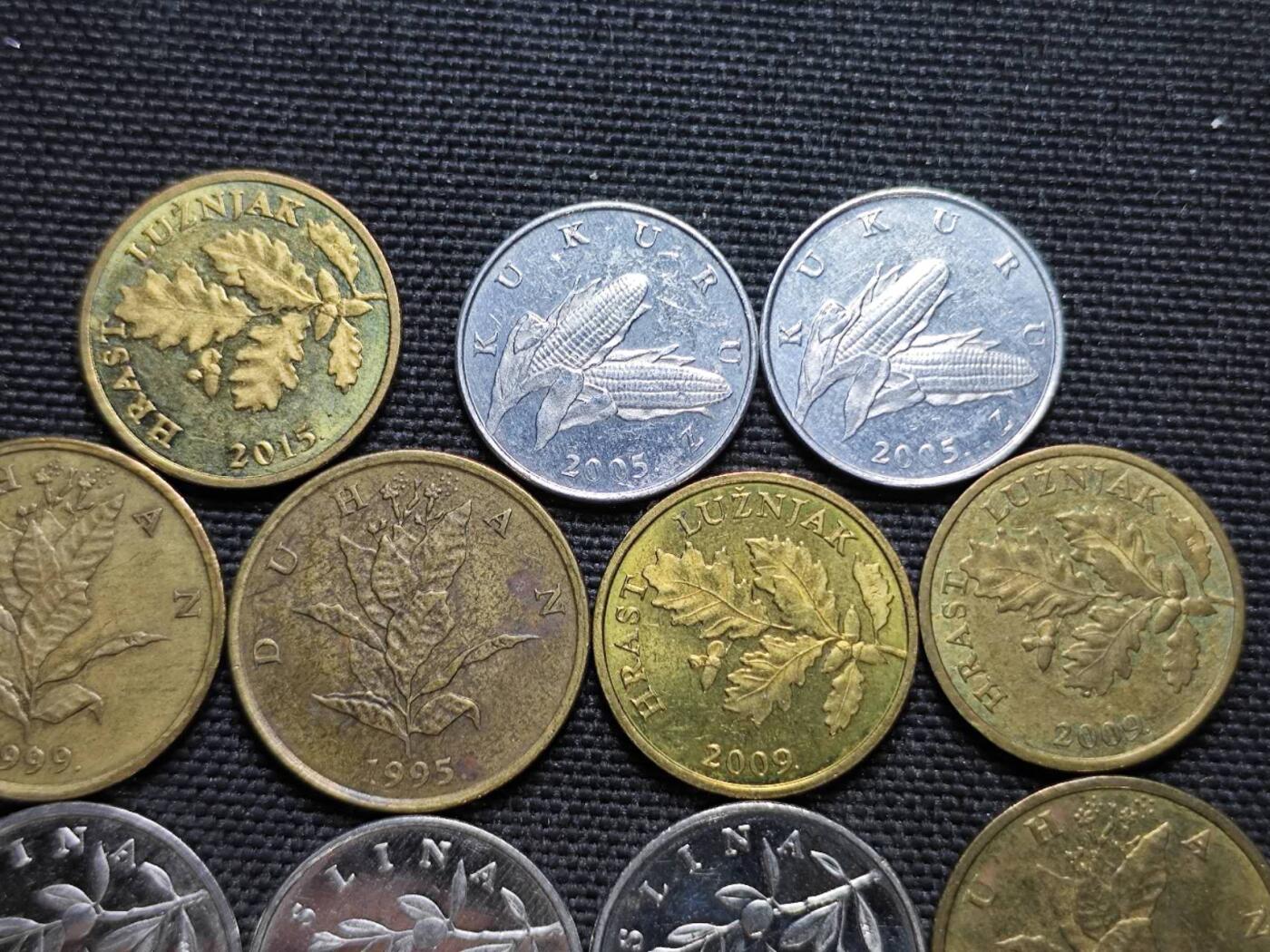 KK钱币收藏小铺  第364场  2月预留时间 周末发货  克罗地亚一组20枚