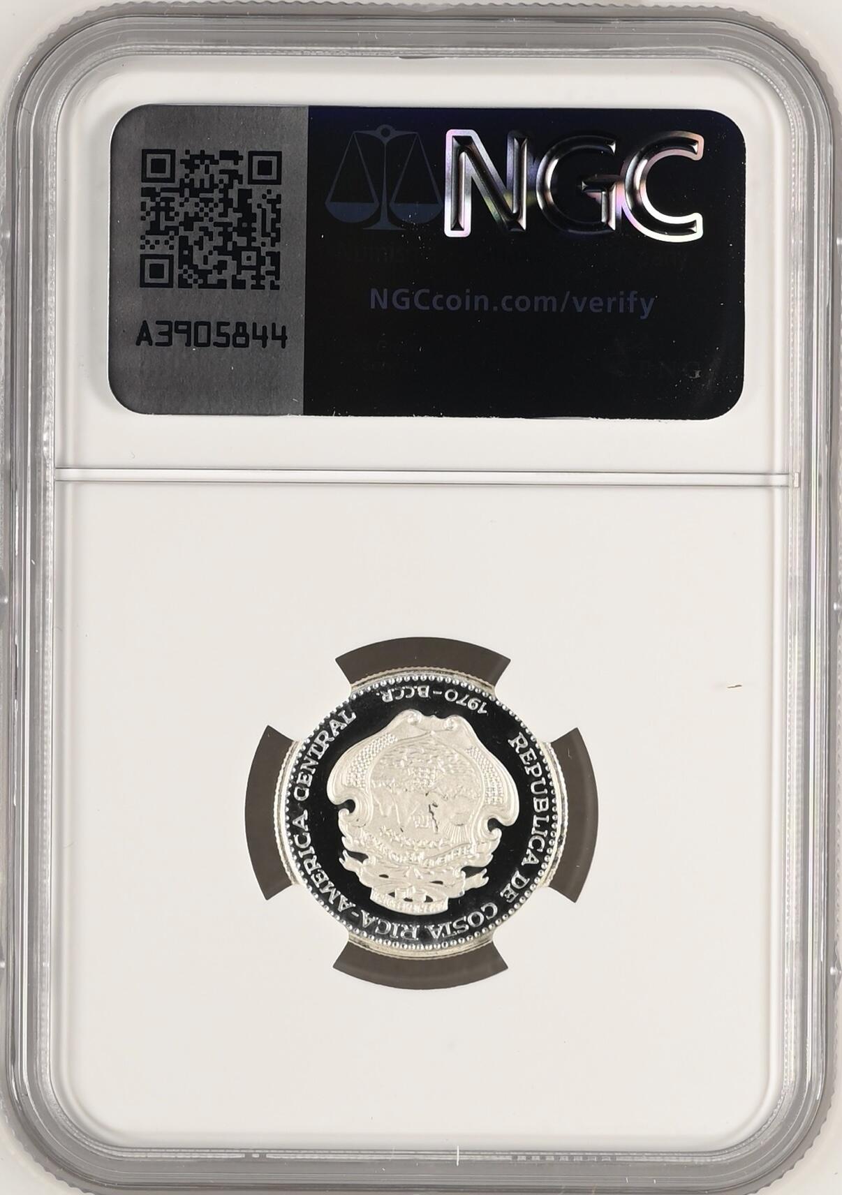 S&S Numismatic世界钱币-拍卖 第115期  哥斯达黎加1970年5枚全套精制纪念银币 NGC PF64-69UC