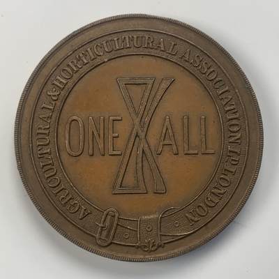 掌中浮雕-藏着的欧洲第040场 - 1912年英国园艺协会铜章，41.5mm