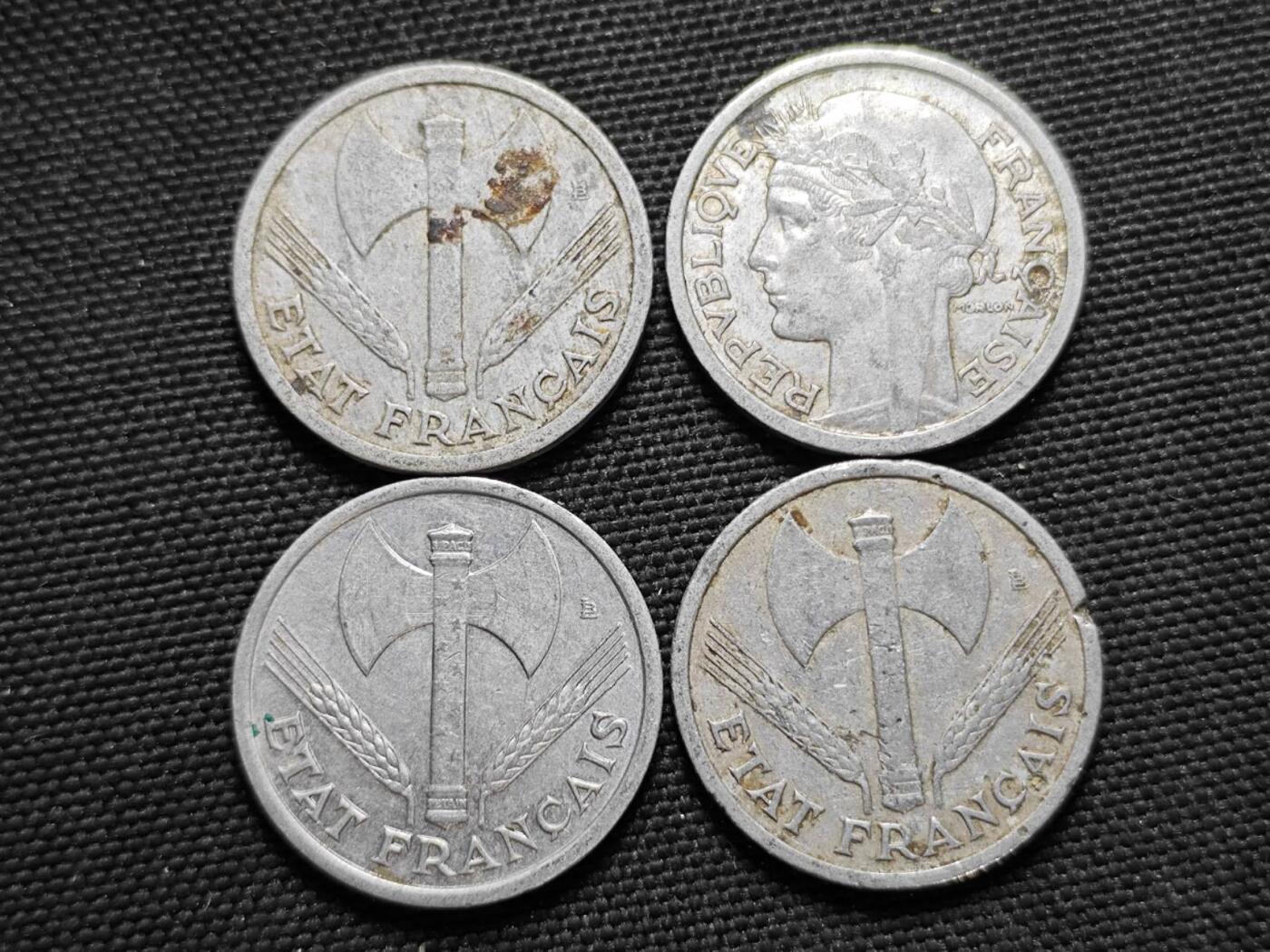 KK钱币收藏小铺  第364场  2月预留时间 周末发货  法国铝币一组13枚