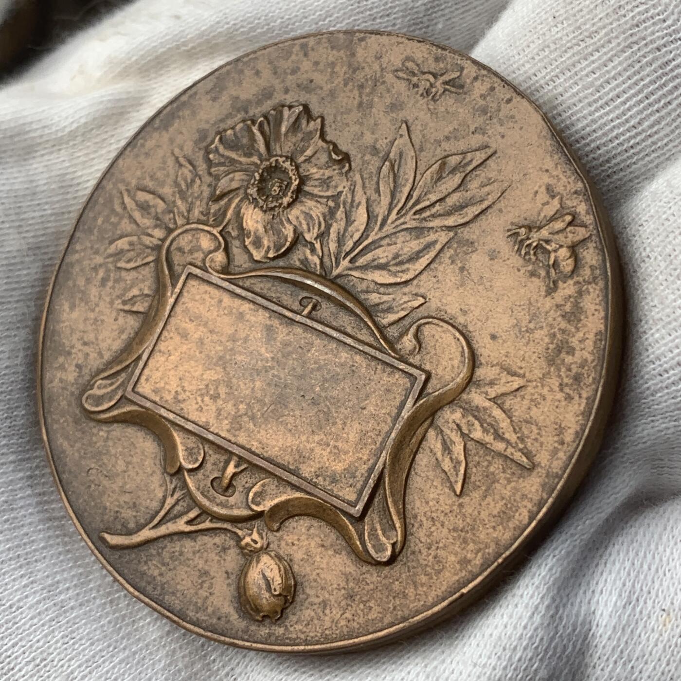 掌中浮雕-藏着的欧洲第040场 1967年新艺术大铜章，50.5mm