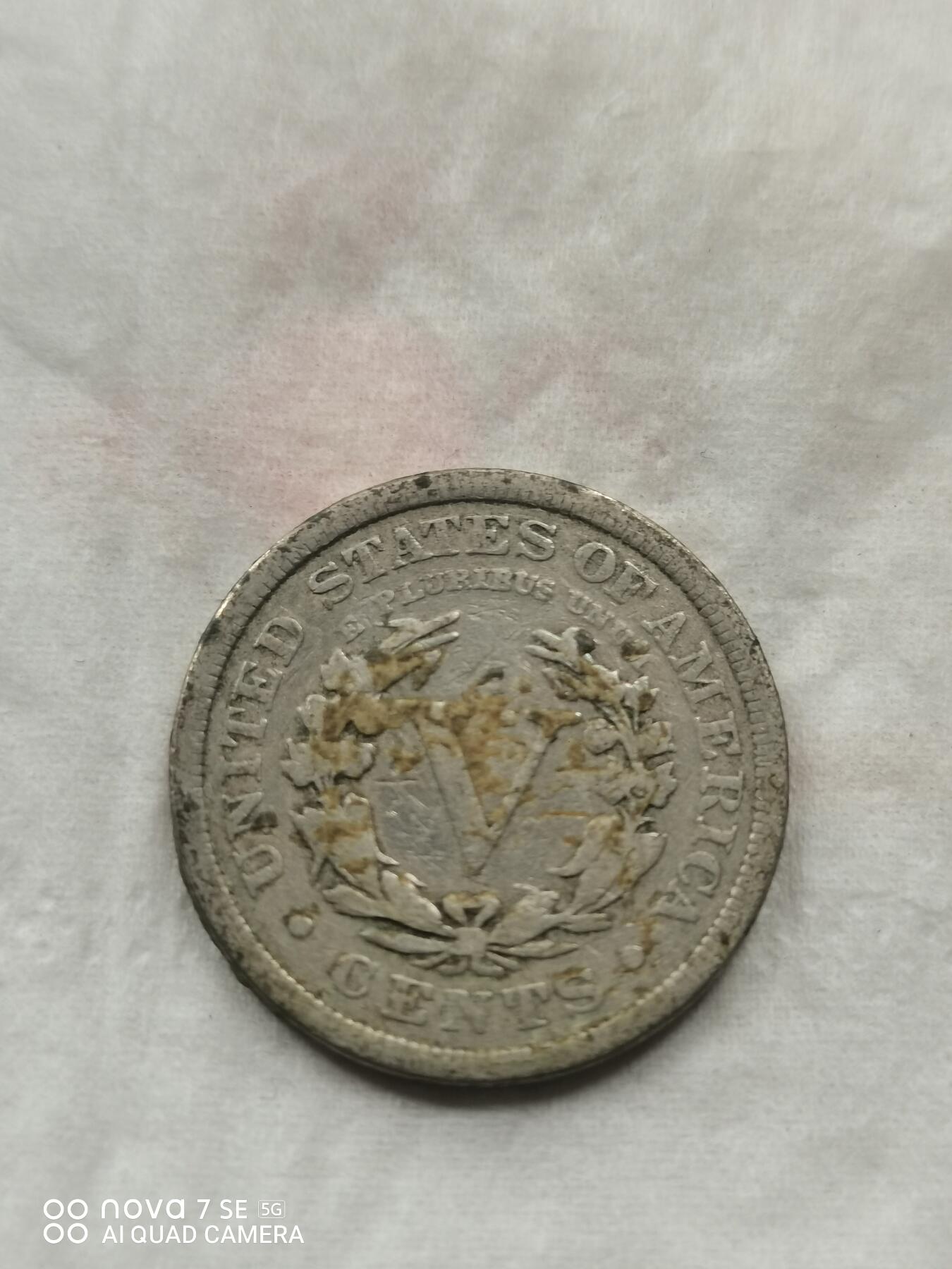 硬币 1910年5美分镍币