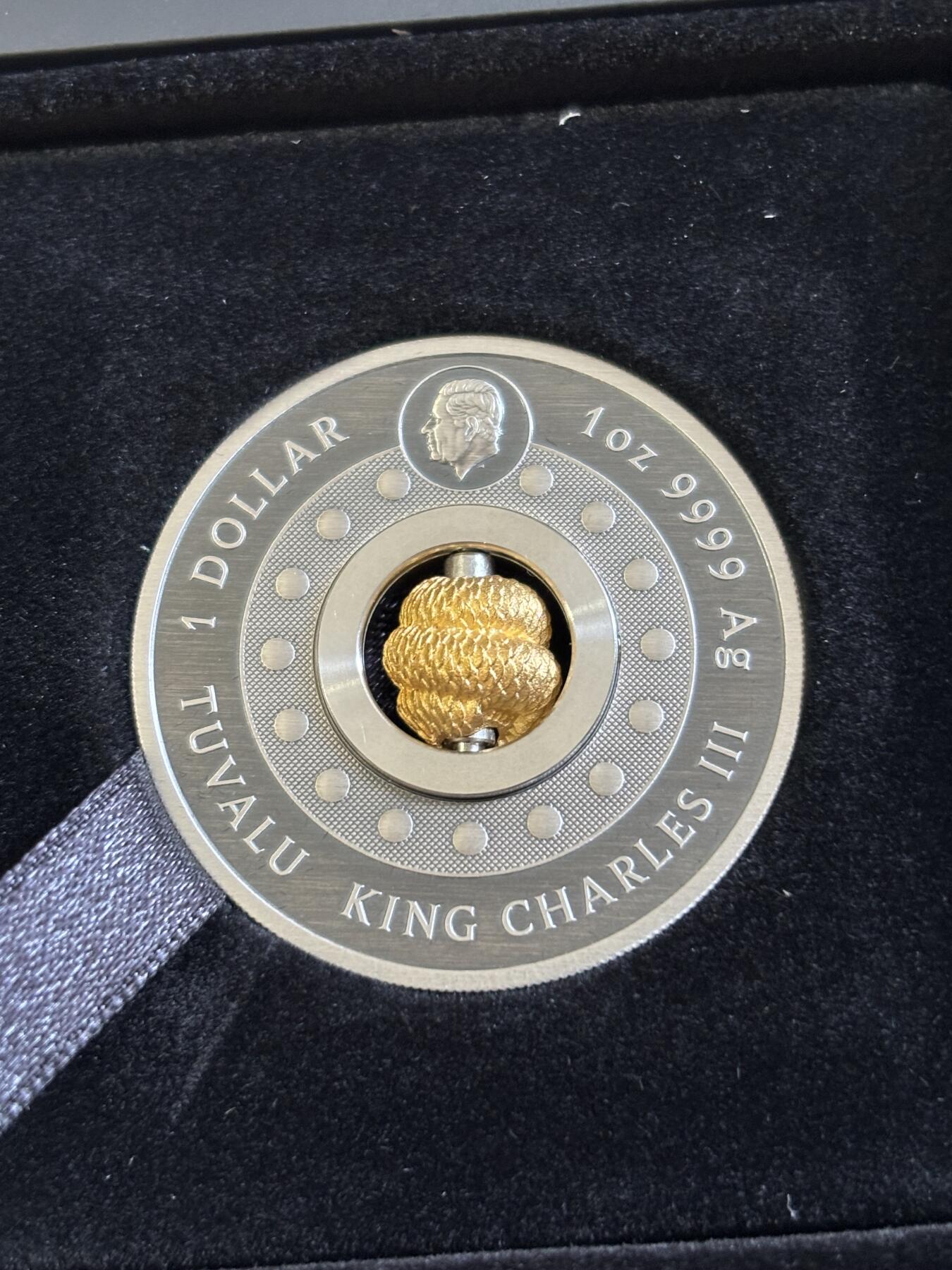 第181期拍卖 图瓦卢2025年中国生肖系列蛇年蛇来运转仿古银币，999银，发行6000枚，