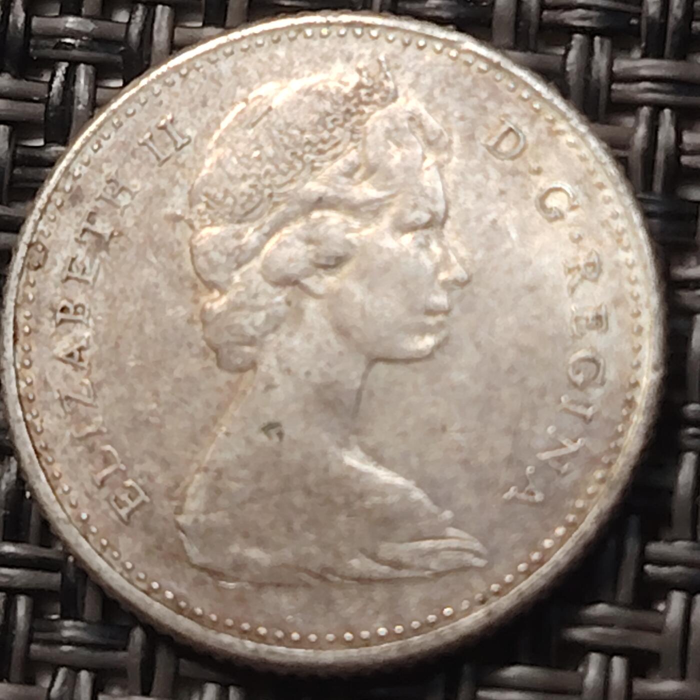 布加迪🐬～世界钱币(上海)🌾第 257 期 /  各国套币和散币 加拿大🇨🇦 1965年 10分银币