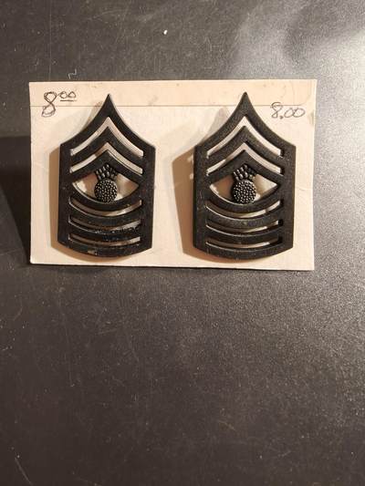 老王徽章第161期 - 美国海军陆战队一级士官长金属军衔一组    低可视度