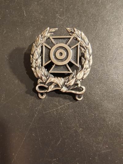 老王徽章第161期 - 美国陆军神射手资格章    二战时期    925银    9.1g