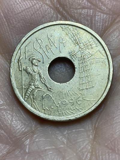 2025年第一百二十二场(总第一百四十八场）外国好品散币(免佣金) - 西班牙🇪🇸1996年25比塞塔(卡斯蒂利亚–拉曼恰自治区纪念币)