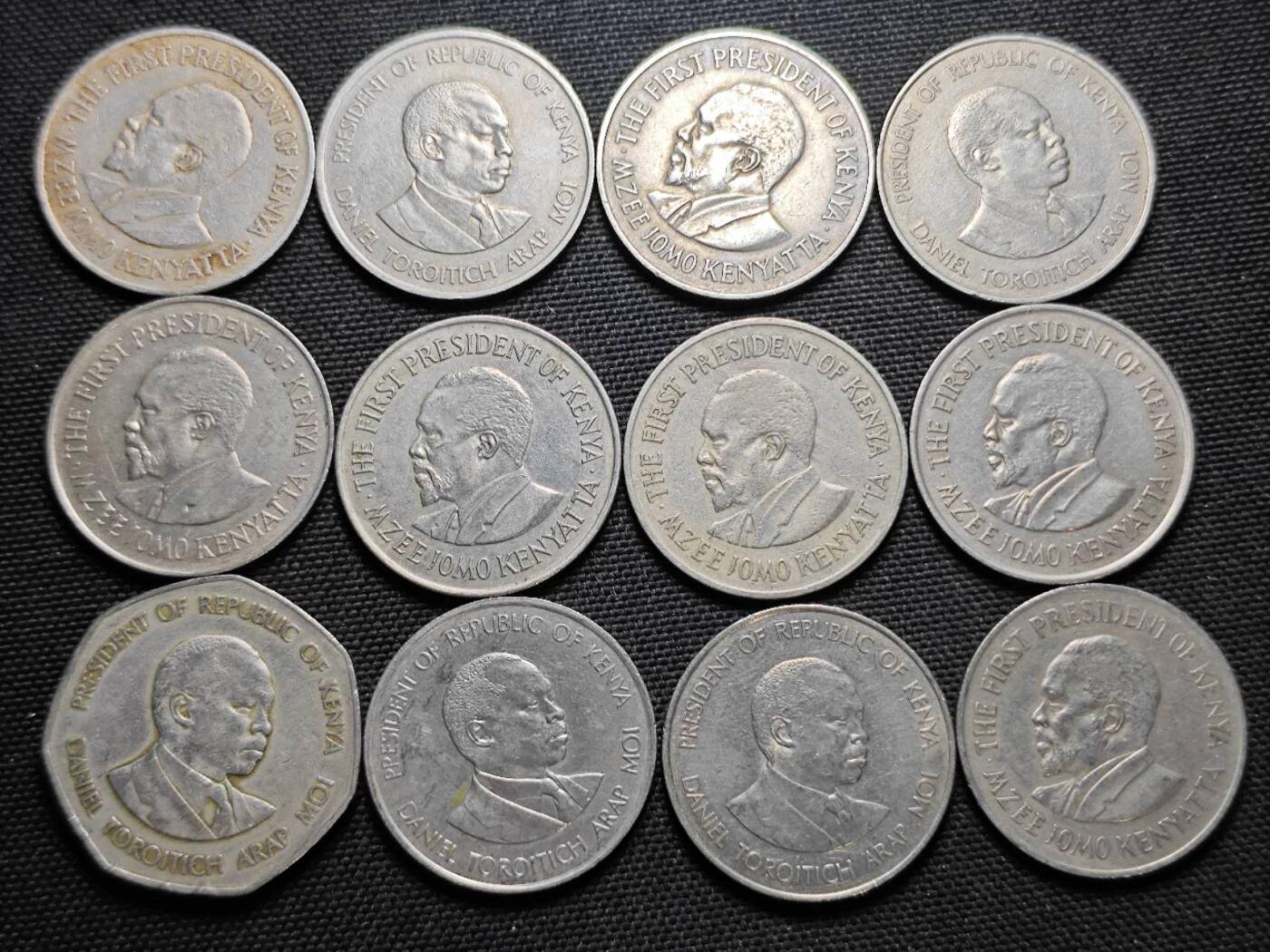 KK钱币收藏小铺  第364场  2月预留时间 周末发货  肯尼亚一组24枚