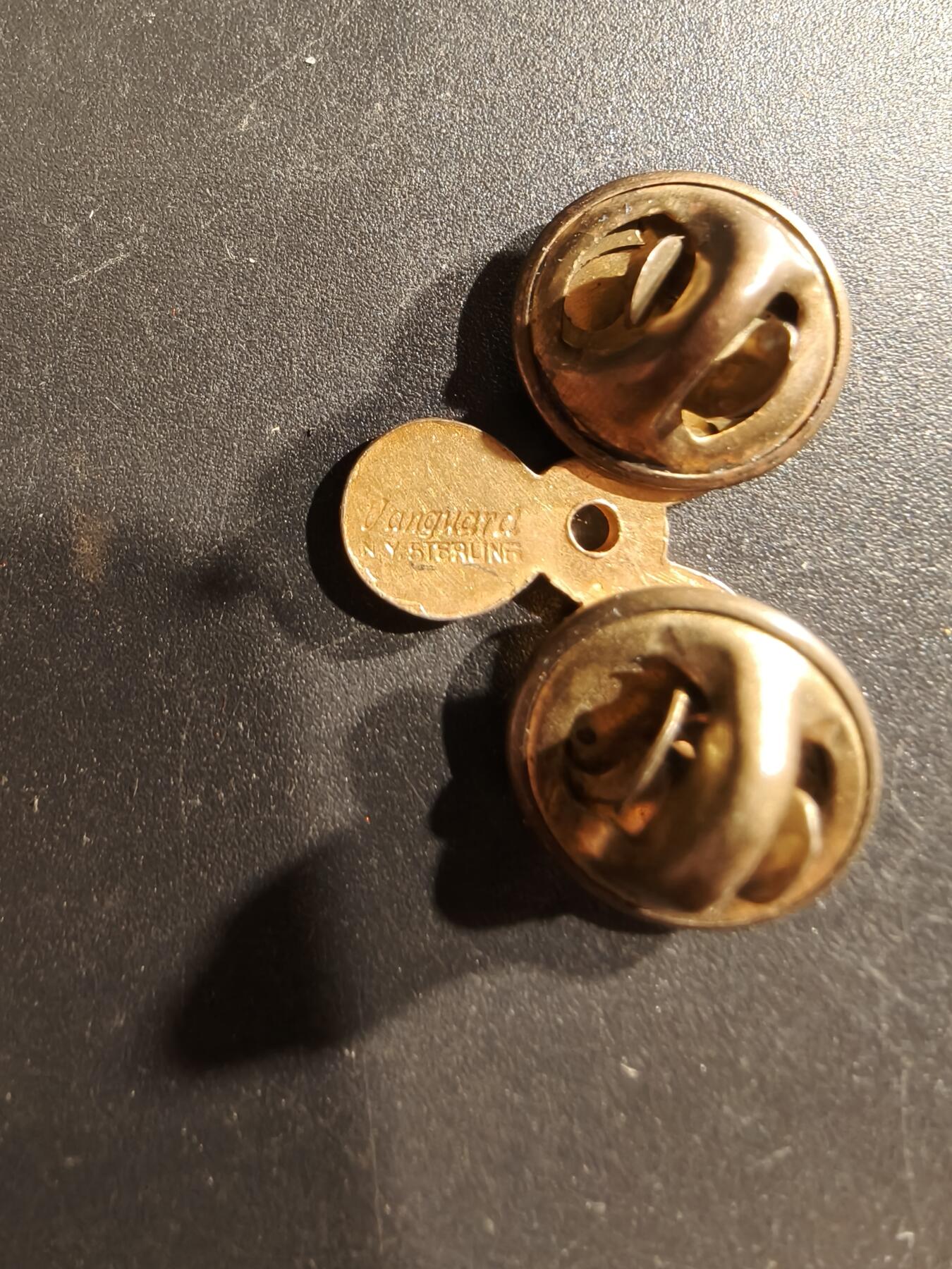 老王徽章第161期 美国海军机械师领章    925银镀金    2.5g