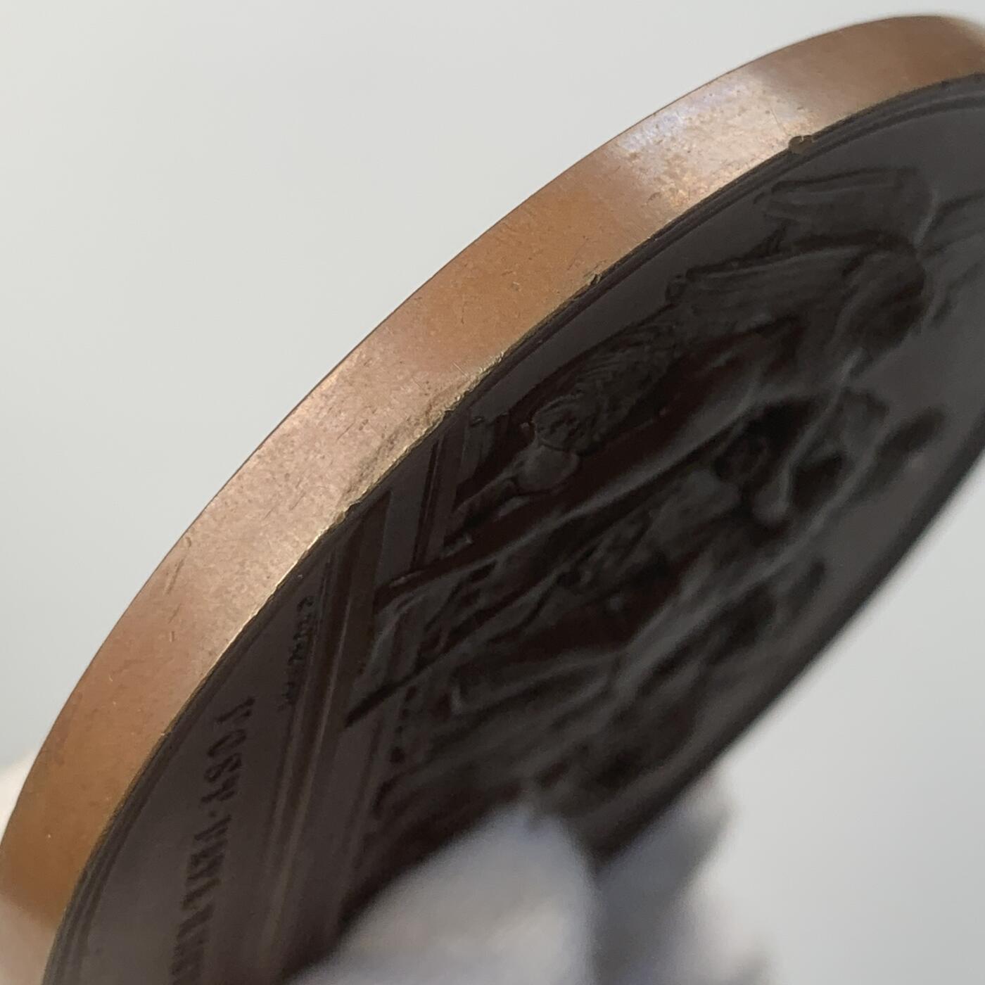 掌中浮雕-藏着的欧洲第040场 意大利王国1871年全国统一并迁都罗马纪念大铜章，75mm。