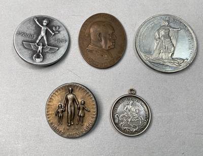 万国钱币拍卖第054期 - 欧洲章牌一组 品种品相材质真伪请自行辨别（原图请私信后台）