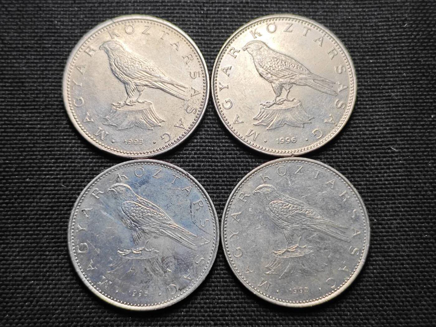 KK钱币收藏小铺  第364场  2月预留时间 周末发货  匈牙利50福林一组4枚