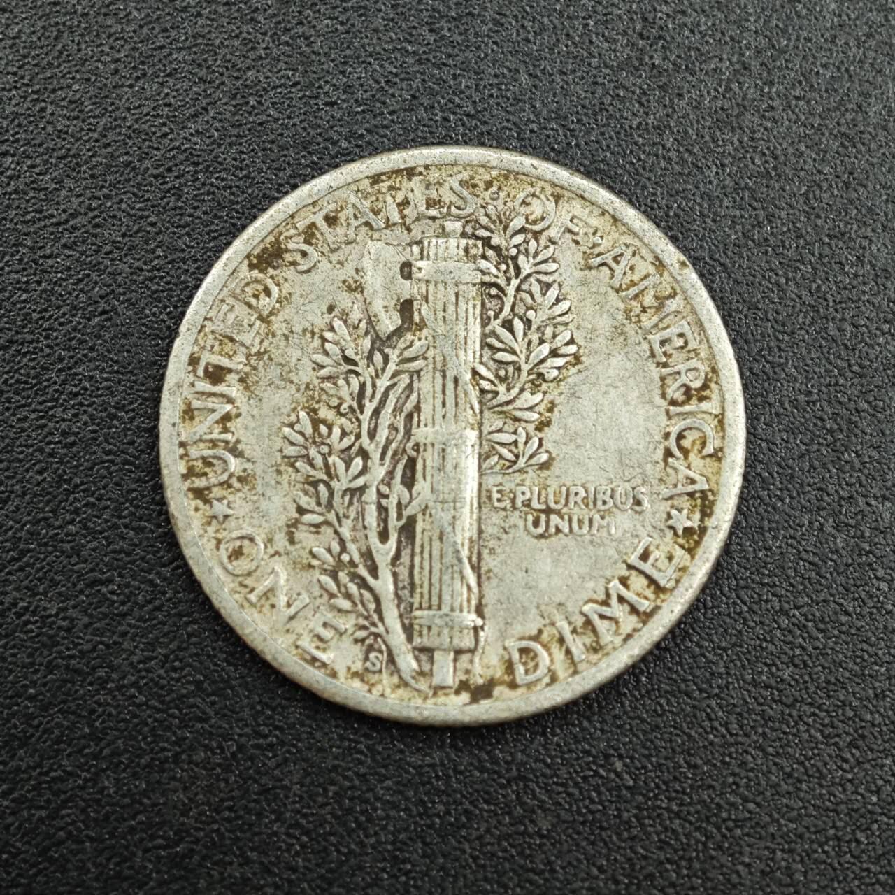 【淘币小摊】实时拍第七百八十八拍   散币小银币场   满百包邮可预留二周 每周一统一发货   美国1939年小飞人10分银币