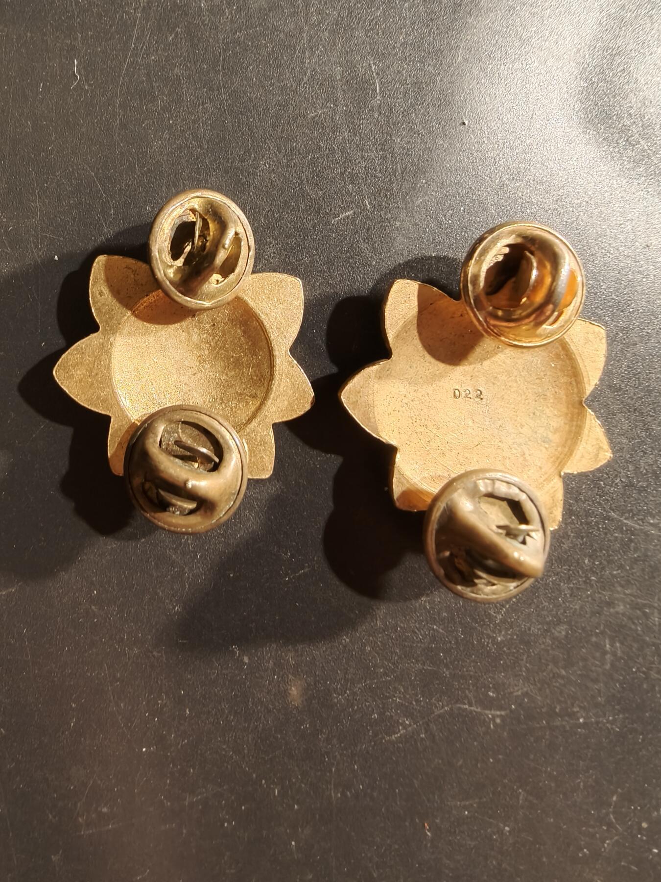 老王徽章第161期 美国陆军少校军衔符号一组    带厂标