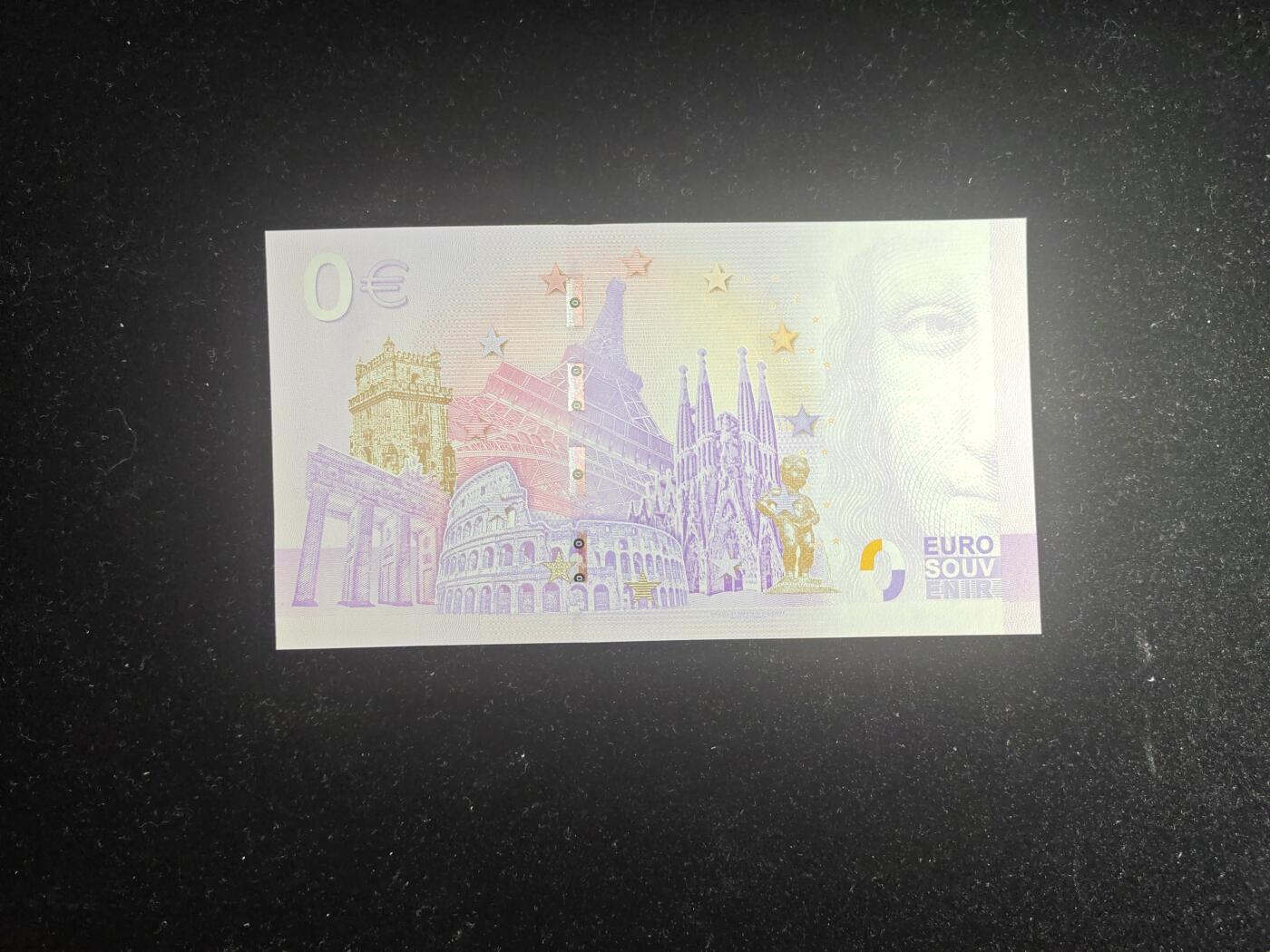 0欧元 纪念钞 荷兰 梵高 向日葵 2022年 全新UNC 