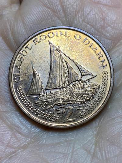 2025年第一百二十三场(总第一百四十九场）外国好品散币(免佣金) - 英属马恩岛🇮🇲2002年2便士(伊丽莎白二世老年)