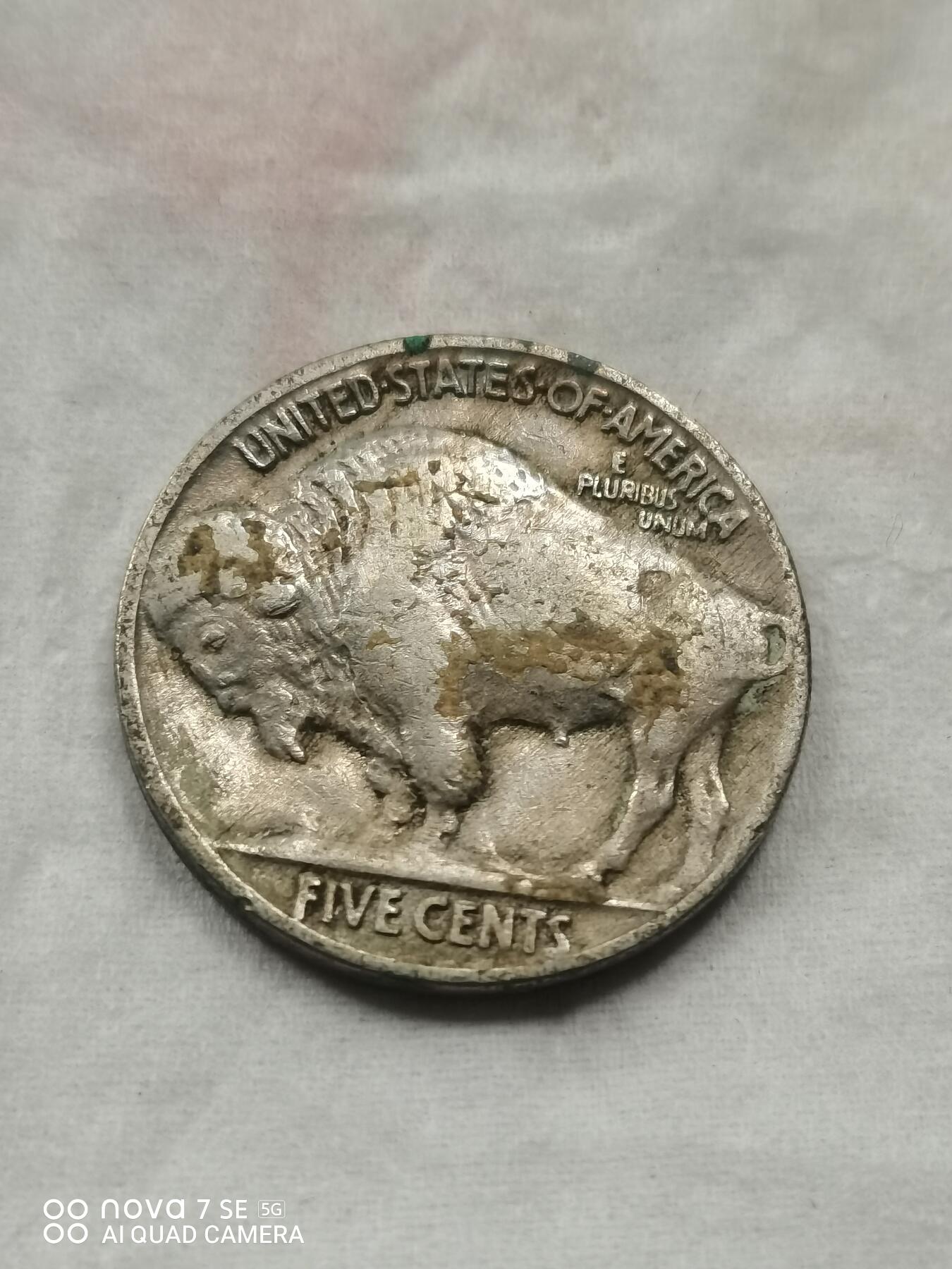 硬币 1936年美国印弟安人野牛图硬币