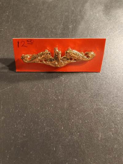 老王徽章第161期 - 美国海军潜艇战证章     军官版     晚礼服尺寸1.75英寸