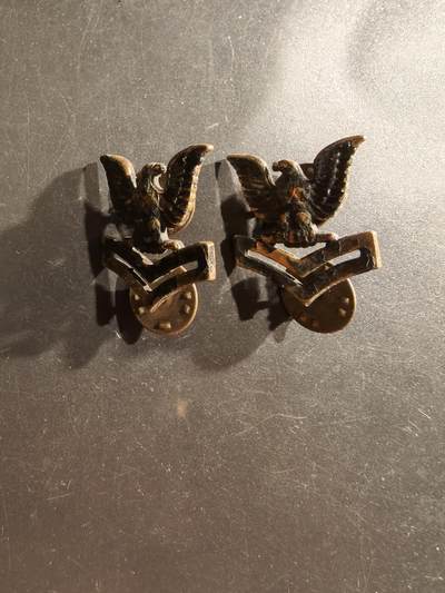 老王徽章第161期 - 美国海军一级士官金属臂章一组