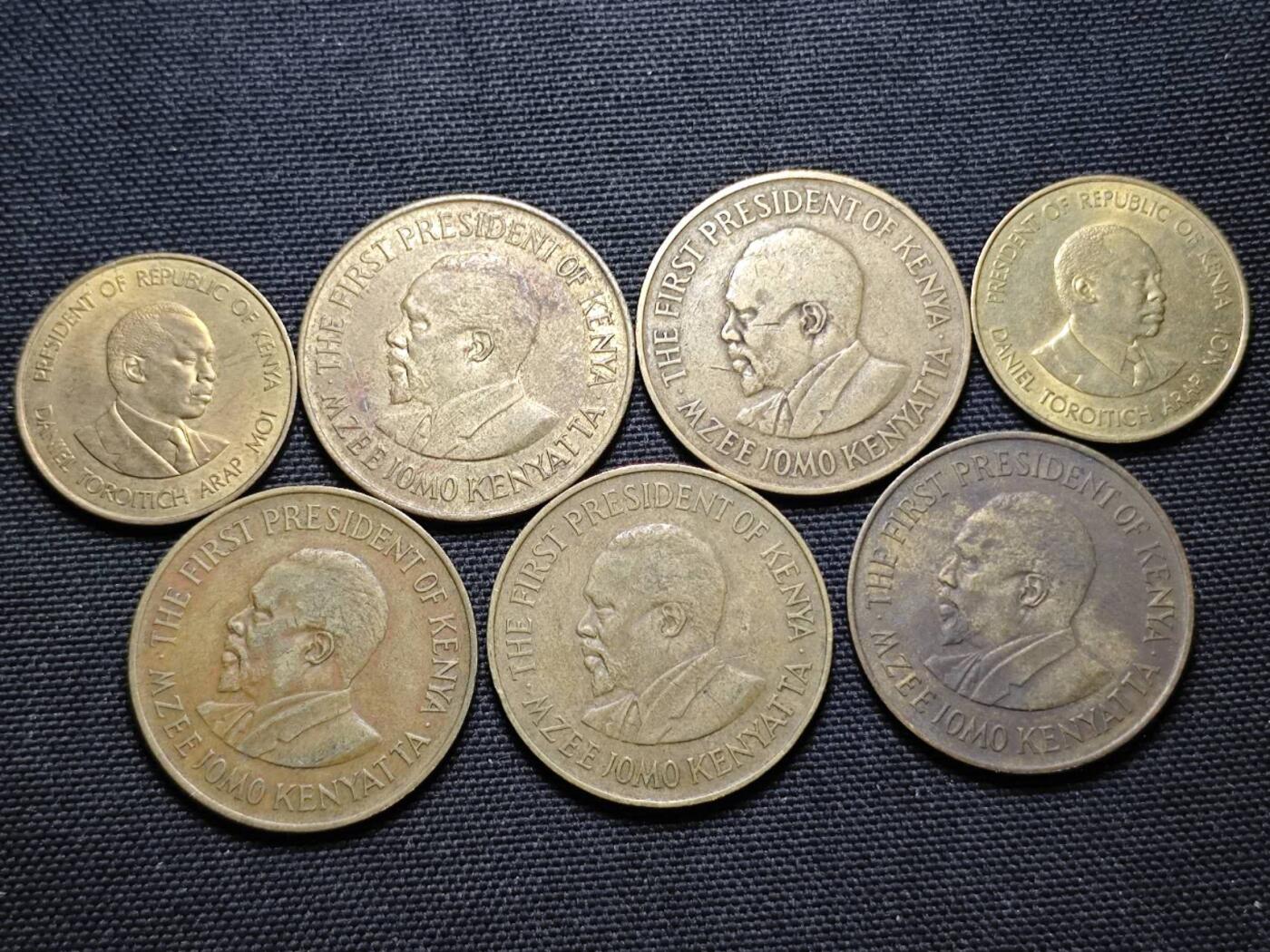 KK钱币收藏小铺  第364场  2月预留时间 周末发货  肯尼亚一组24枚