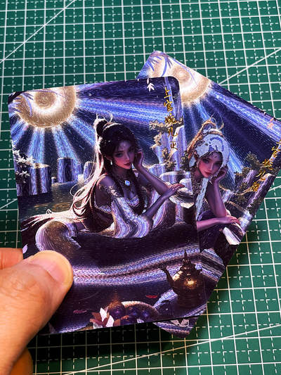 显眼宝36期 11月12日晚21:50截拍 佣金1起 可寄存～ - 闲宅卡牌 红颜上官婉儿 对卡 2张  粗闪工艺 63*88