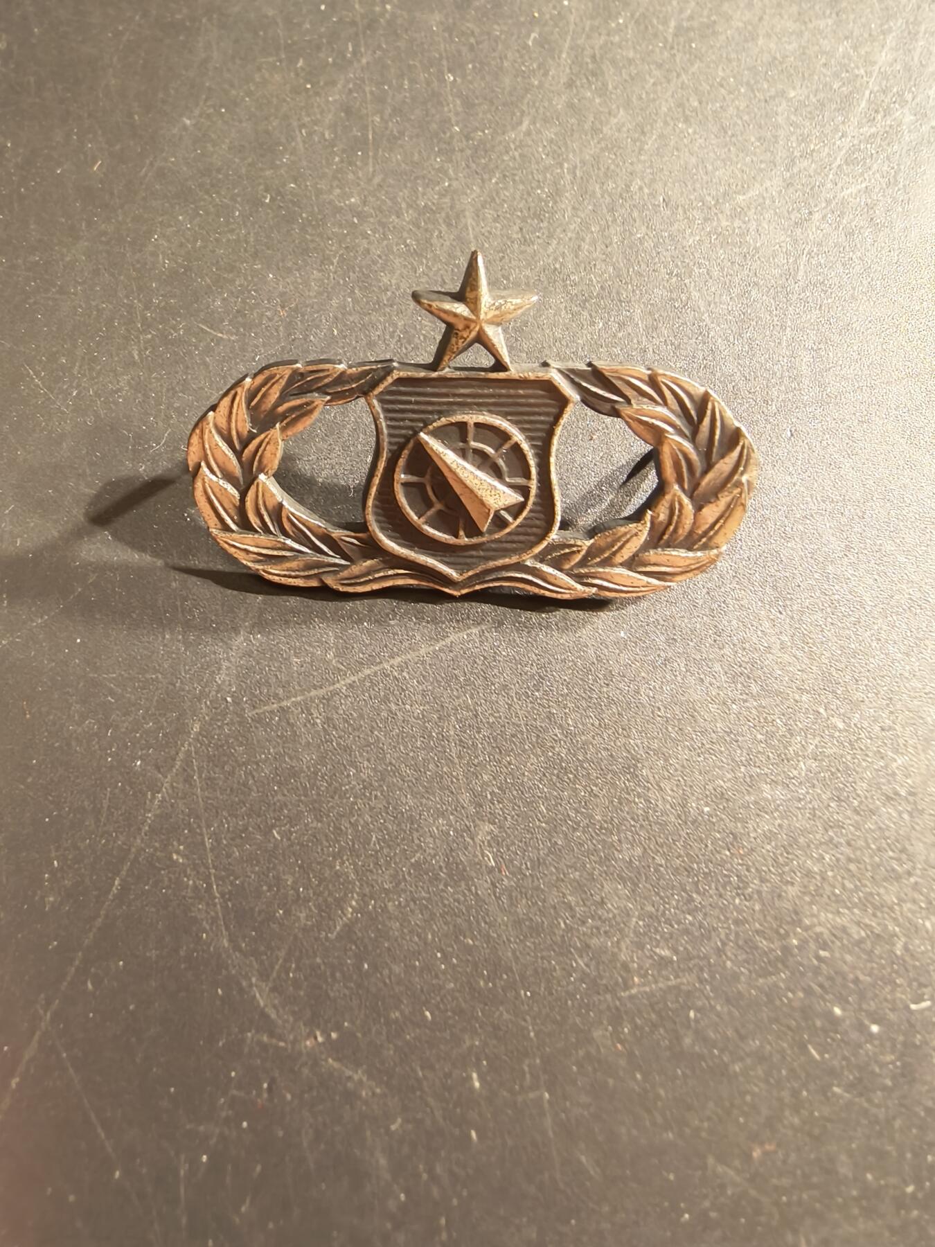 老王徽章第161期 美国空军中级武器管控员技能章     包银