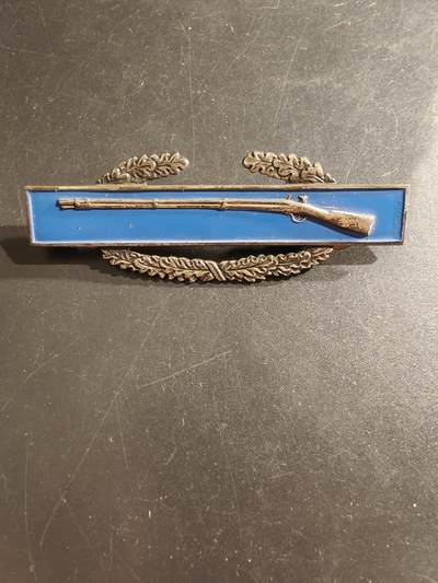 老王徽章第161期 - 美国战斗步兵技能章    925银质珐琅    18g